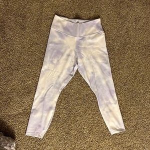 Nike, size M, tie die purple leggings